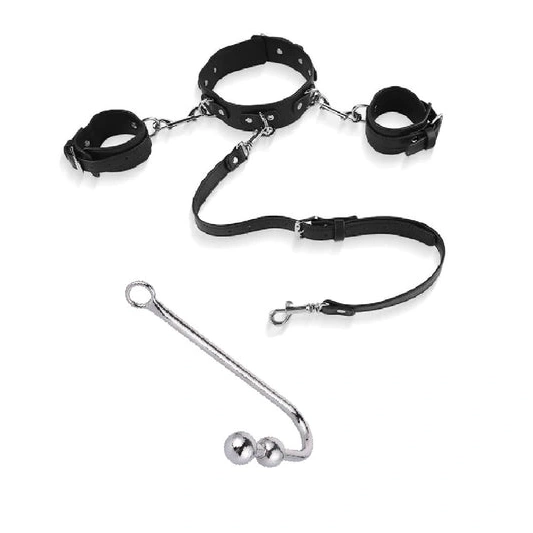 and Beaded Cuffs Anal Hook Collar with Elegant 5334 0724